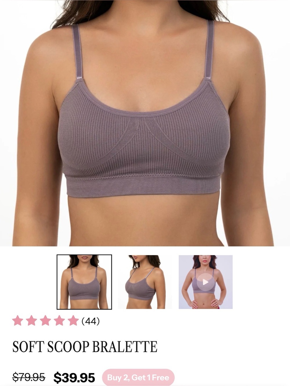 Cherries Bras Soft Scoop Bralette